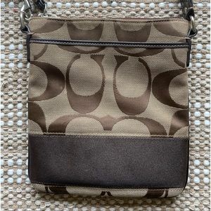 Brown Coach side bag